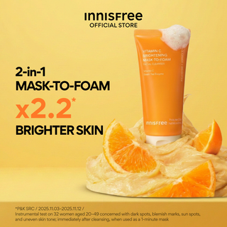 Vitamin C Brightening Mask-to-Foam Cleanser 120g