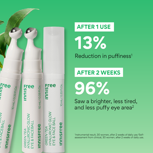 Green Tea Hyaluronic Glow Eye & Face Ball 10ml