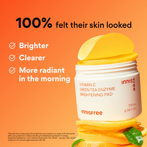 Vitamin C Green Tea Enzyme Brightening Pad 170ml