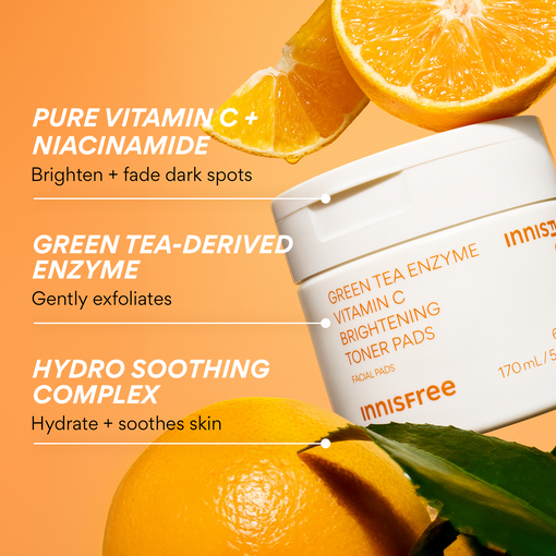 Vitamin C Green Tea Enzyme Brightening Pad 170ml