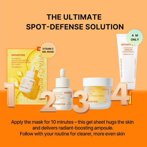 Vitamin C Green Tea Enzyme Brightening Serum Gel Mask