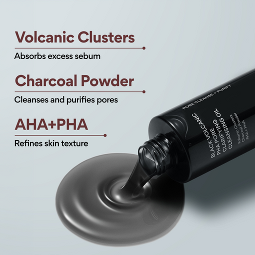 Black Volcanic PHA Pore Clarifying Cleansing Oil 200ml