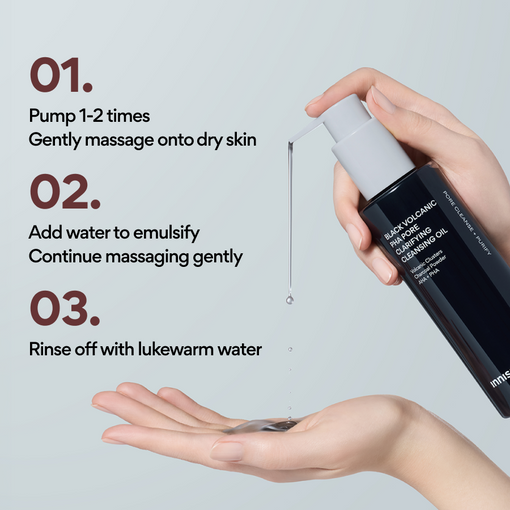 Black Volcanic PHA Pore Clarifying Cleansing Oil 200ml
