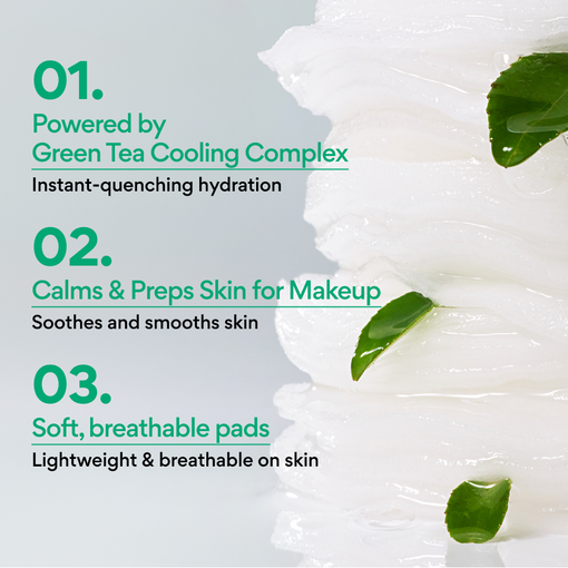 Green Tea Panthenol Calming Toner Pads
