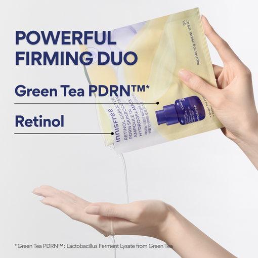 [B10F10] Retinol Green Tea PDRN Ampoule Hydrogel Mask