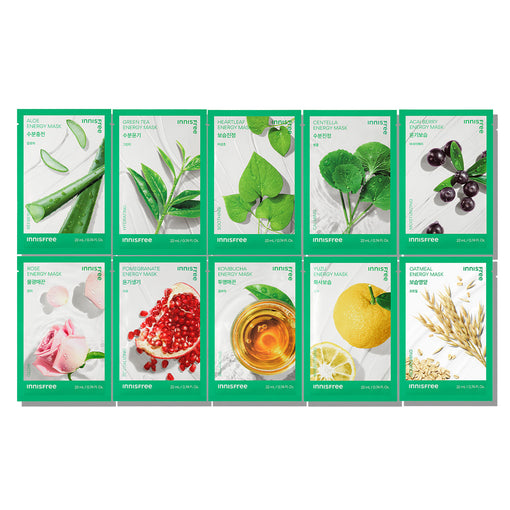 [F&F] Green Tea Energy Mask [MIX & MATCH 15PCS AT 40% OR 35PCS AT 60%]