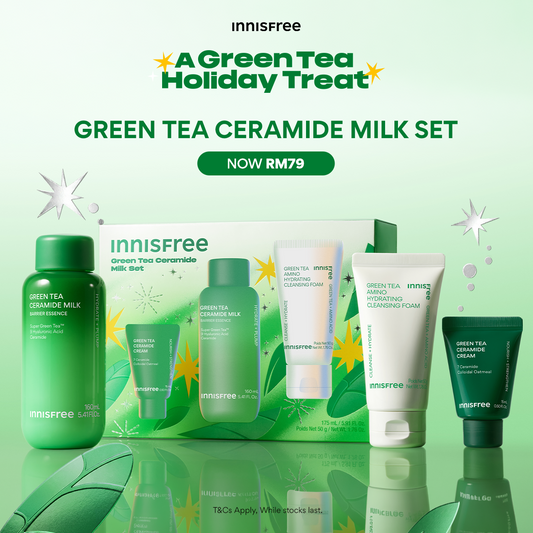 Green Tea Ceramide Milk Set [Holidays Edition]
