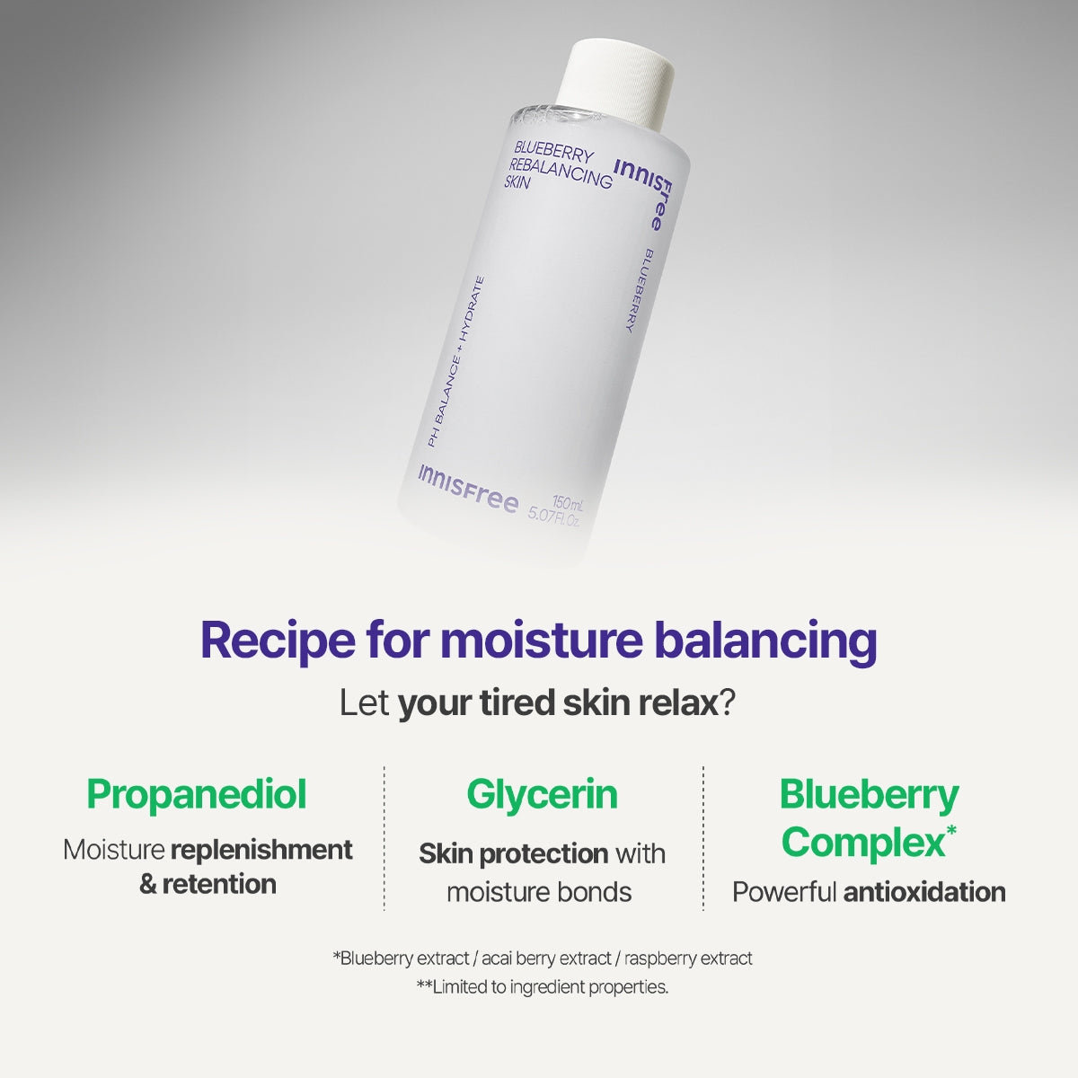 Blueberry Rebalancing Skin 150ml