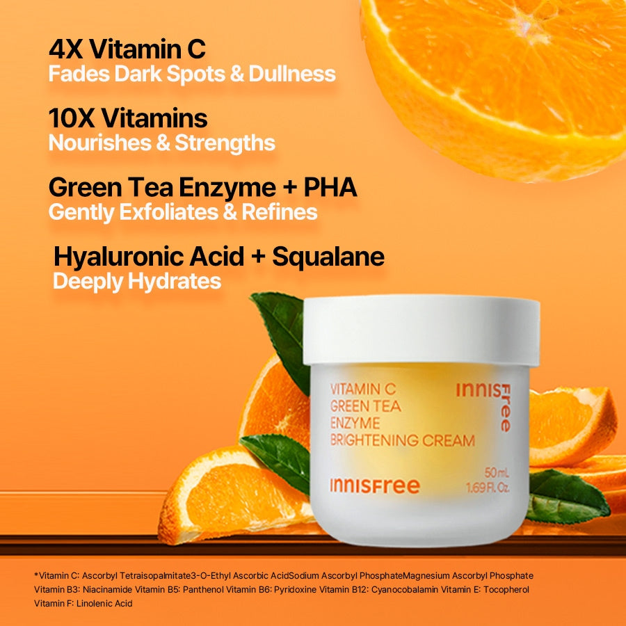 Vitamin C Green Tea Enzyme Brightening Cream 50ml