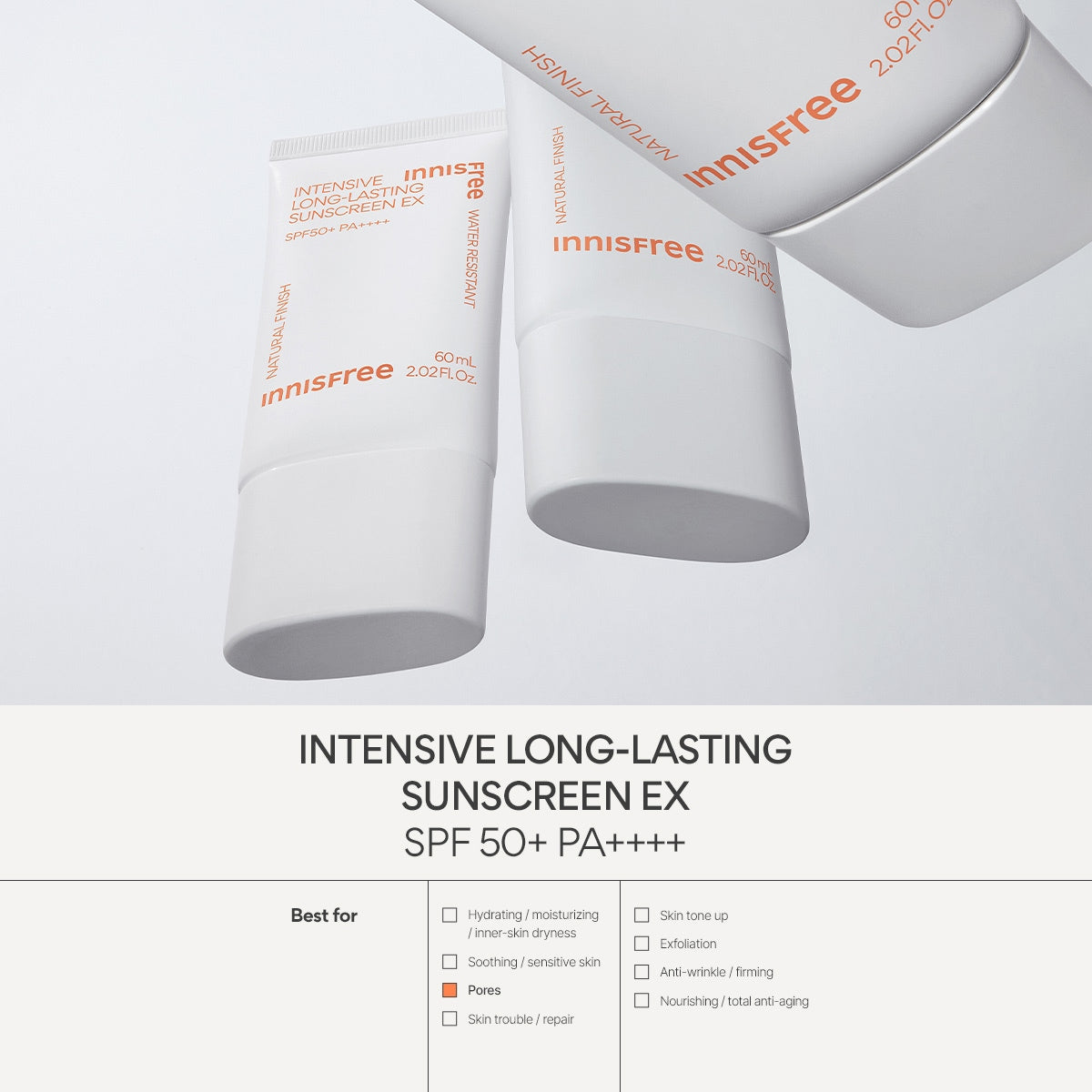 Intensive Long-lasting Sunscreen EX SPF50+ PA++++ 60ml