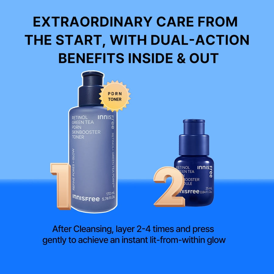 Retinol Green Tea PDRN Skinbooster Toner 170ml