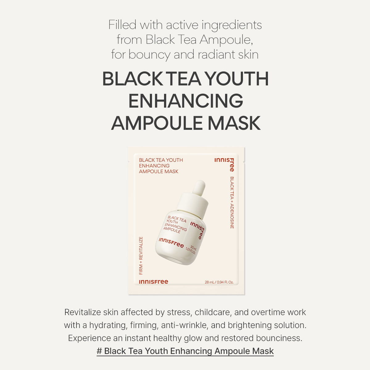 Black Tea Youth Enhancing Ampoule Mask 28ml